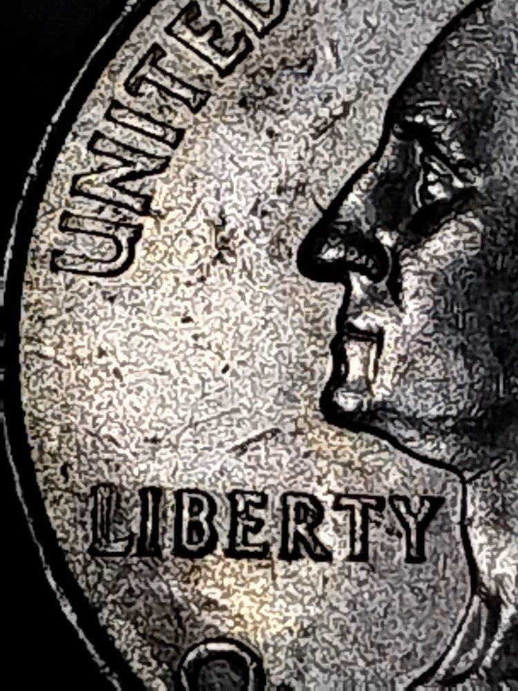 2005 P Error State Quarter. Obv. Die Chips. Oregon.