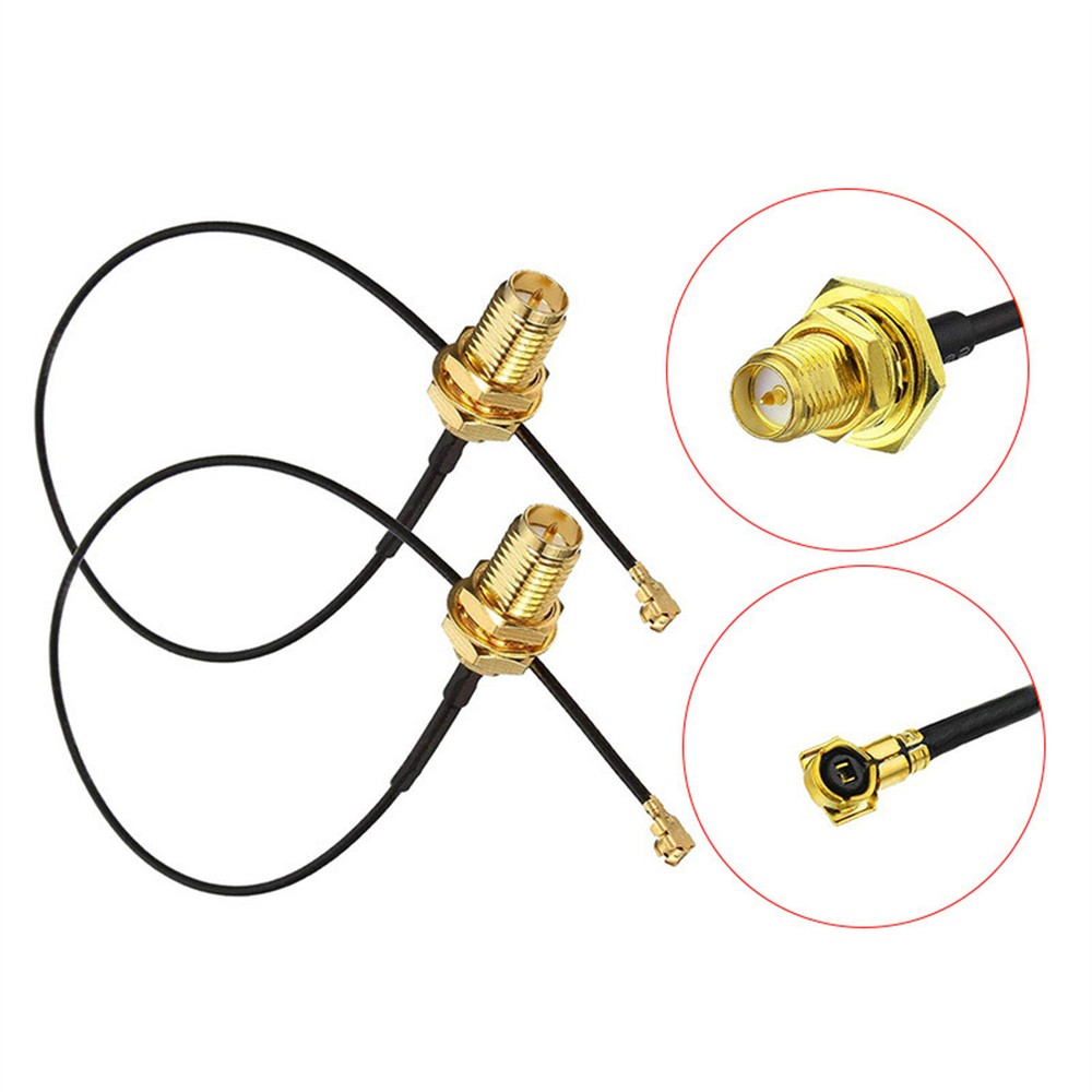 Mini PCI-e RP-SMA Cable 6dBi External Wireless Antenna for PC AC WiFi Bluetooth