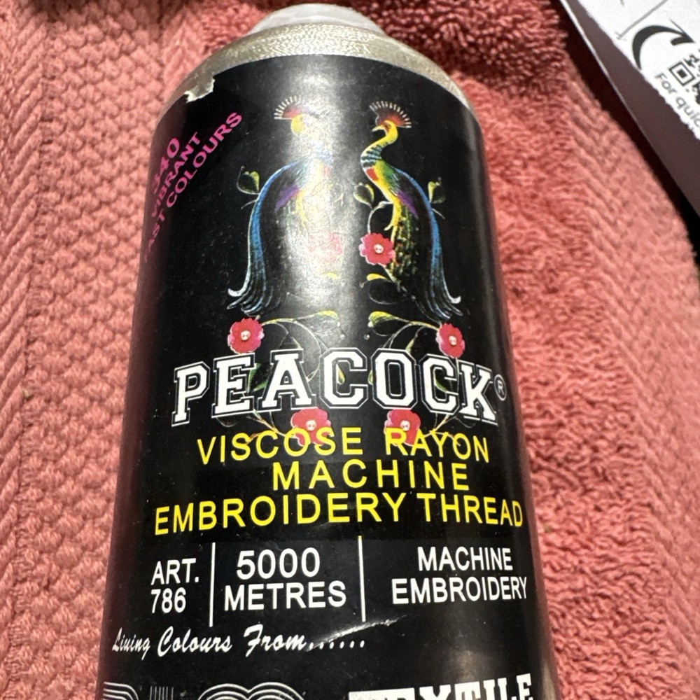 Peacock viscose Rayonmachine embroidery thread 1010 5000 meters