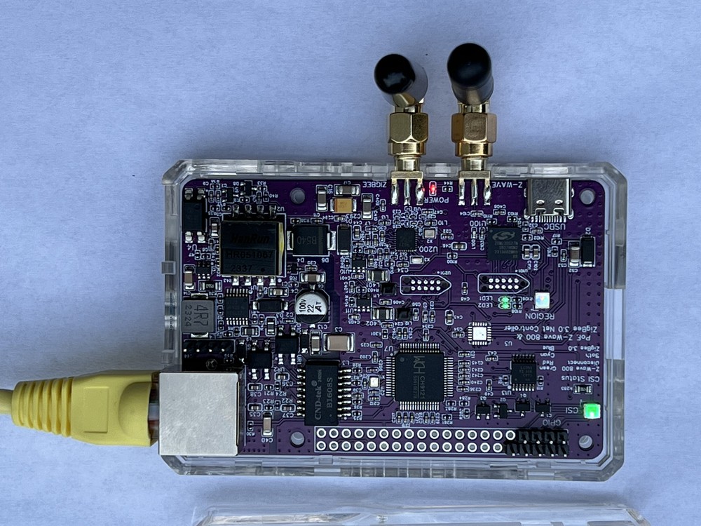 PoE Z-Wave 800 Controller & ZigBee 3.0 Network Unit( With Clear Case)