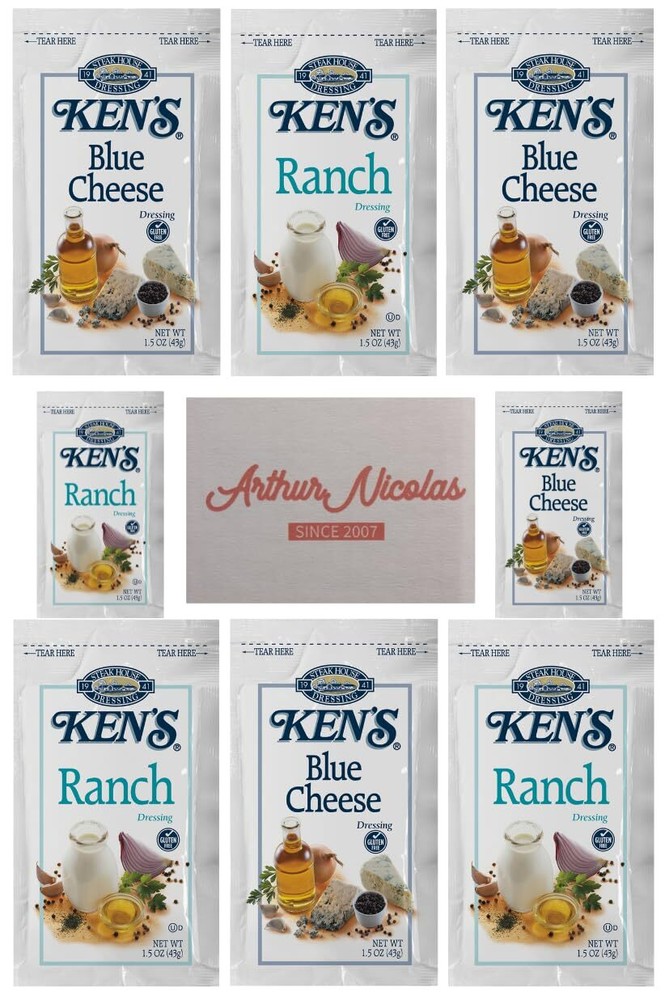 20 Count | Salad Dressing Packets | Individual Single Serve Salad Dressing