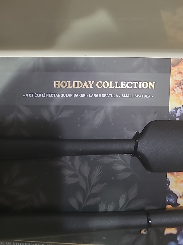 Thyme And Table Holiday Collection 3 Piece 4 Quart Rectangular Baker And Utensil