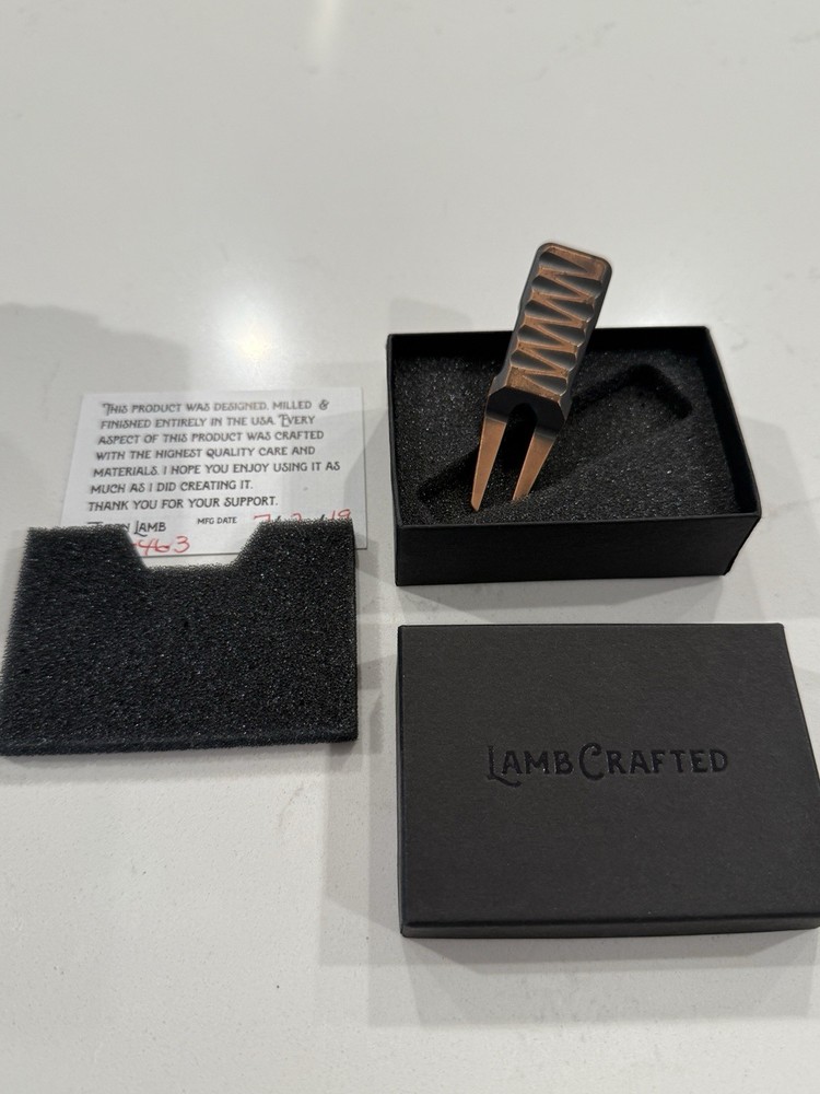 Tyson Lamb Crafted Copper Hand Stamped Divot Tool RC