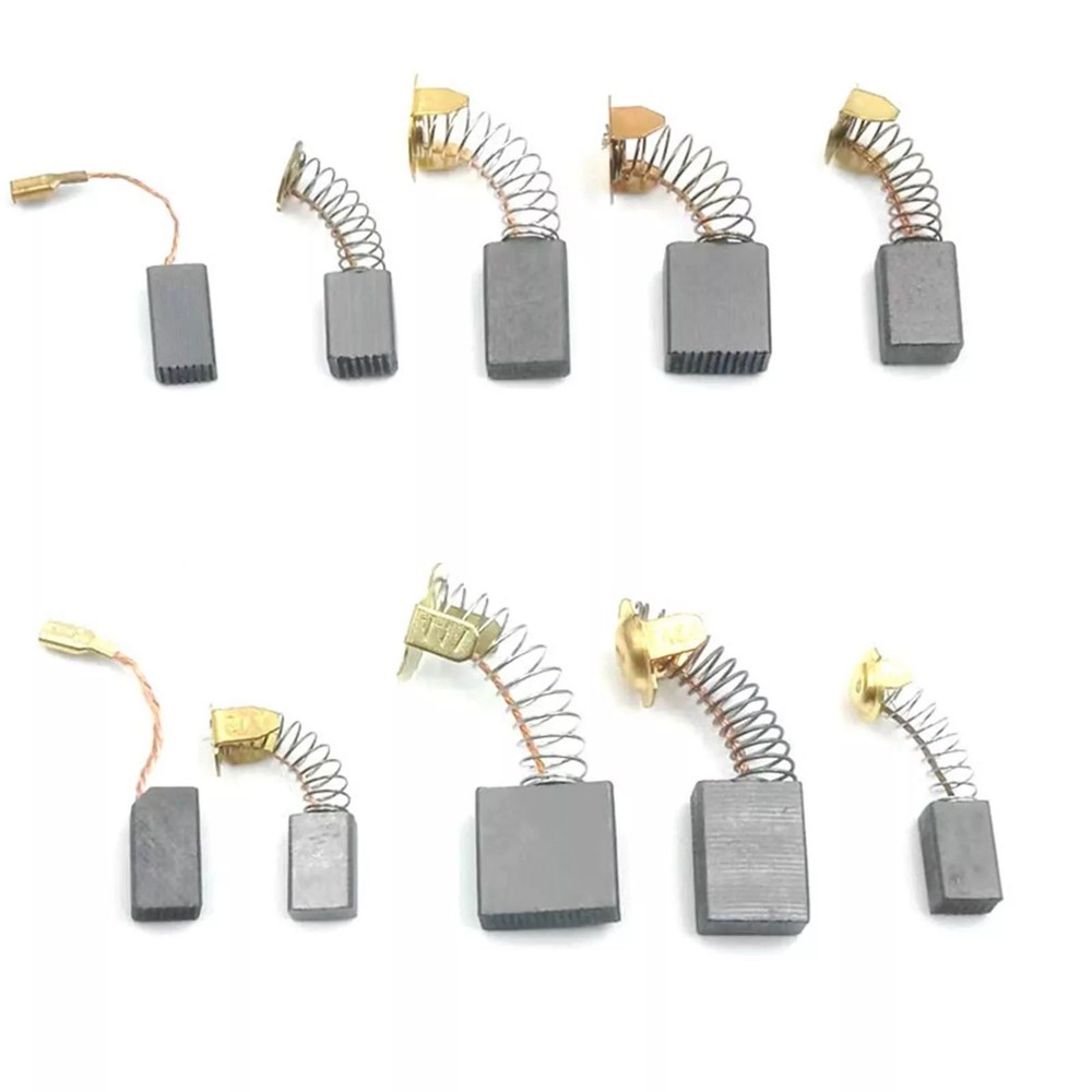 40Pcs 10 Sizes Electric Motor Graphite Carbon Brushes Accessory For Power Tool
