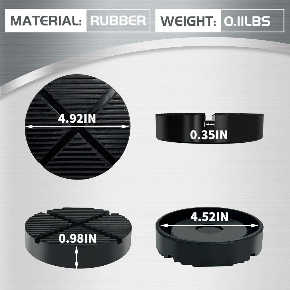 Universal Jack Pad Adapter Rubber Protector for Floor Jack Pinch Weld Side Frame