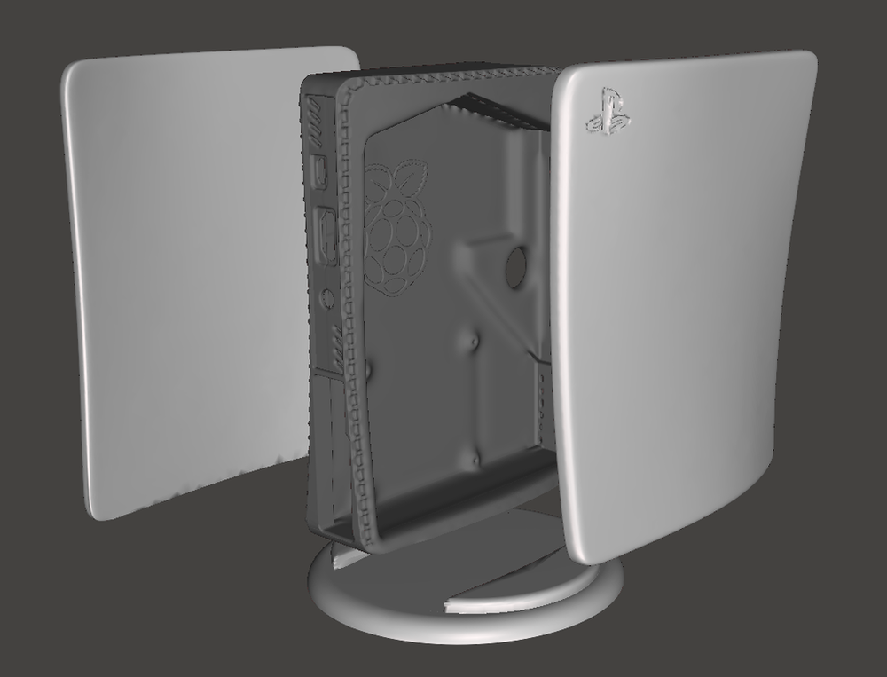 3D Printed Raspberry Pi Model 3B / 3B+ / 4B PS5 Case