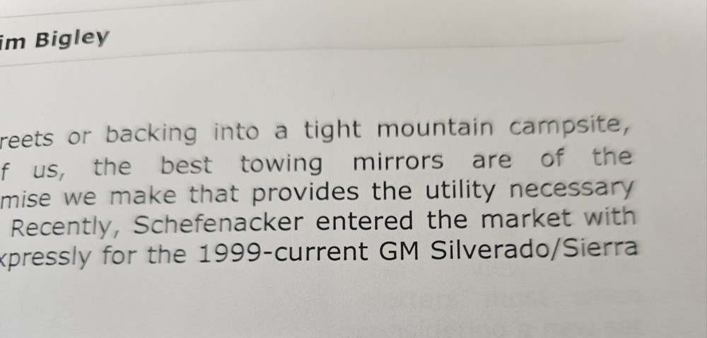 GMC CHEVY CAD Telescoping Towing Mirror Set Heated, Lighted, 99 Forward NEW,