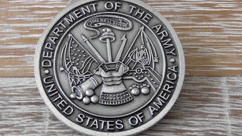US Army DLS Distributed Learning System Challenge Coin #A952