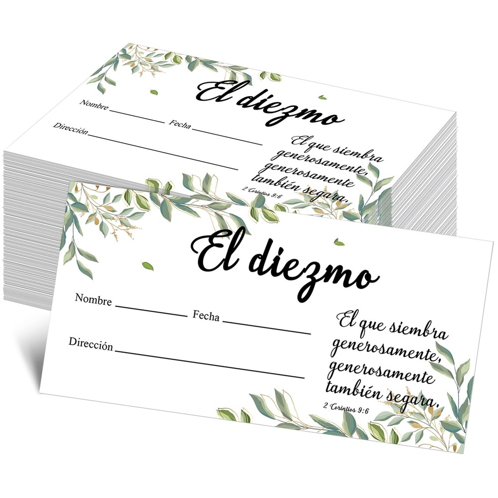 500 Count Spanish Offering Envelopes Tithe Donation Tithes and Offering Envel...