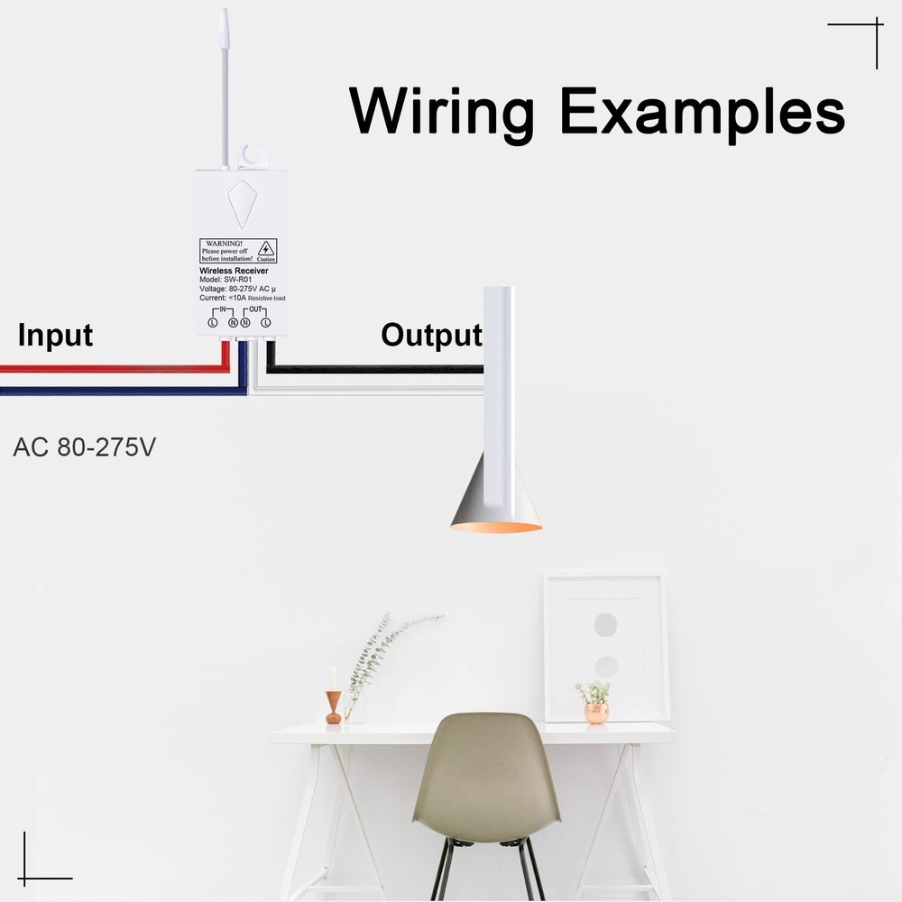10A Mini Receiver for Thinkbee Wireless Light Switches (Receiver Only)