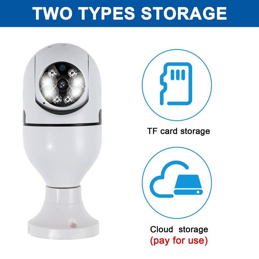 ✅Wireless 2.4G WiFi Security Camera System Smart Night Vision Cam 1080P