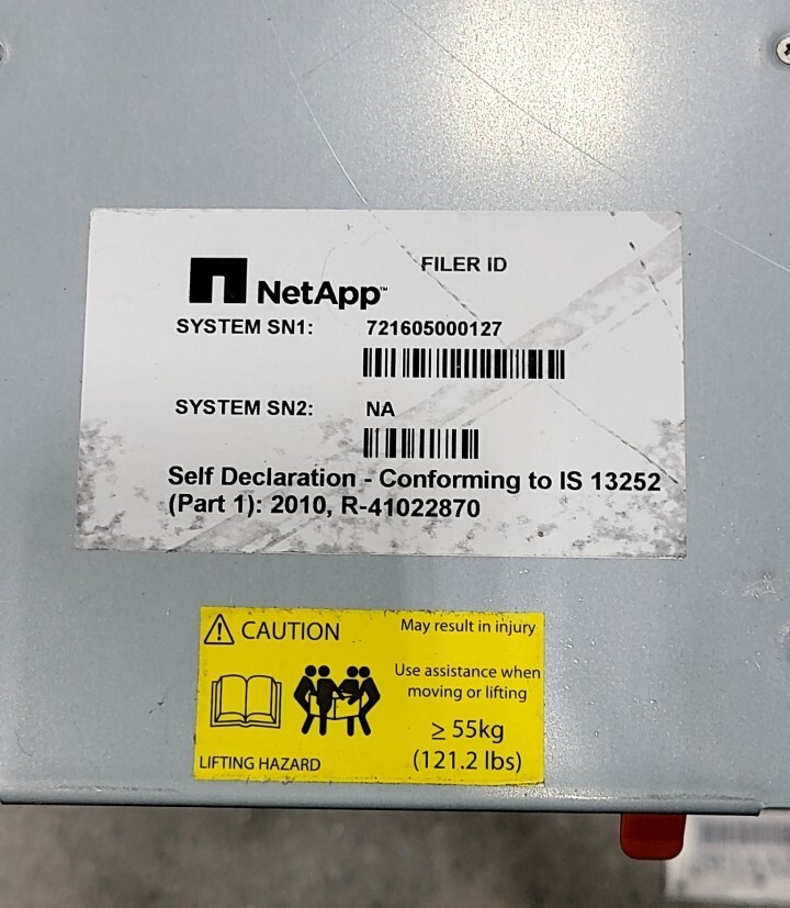 NETAPP NAF-1302 Dual SAS Disk Array Filer System 2x Controller 2x PSU 6x Fan