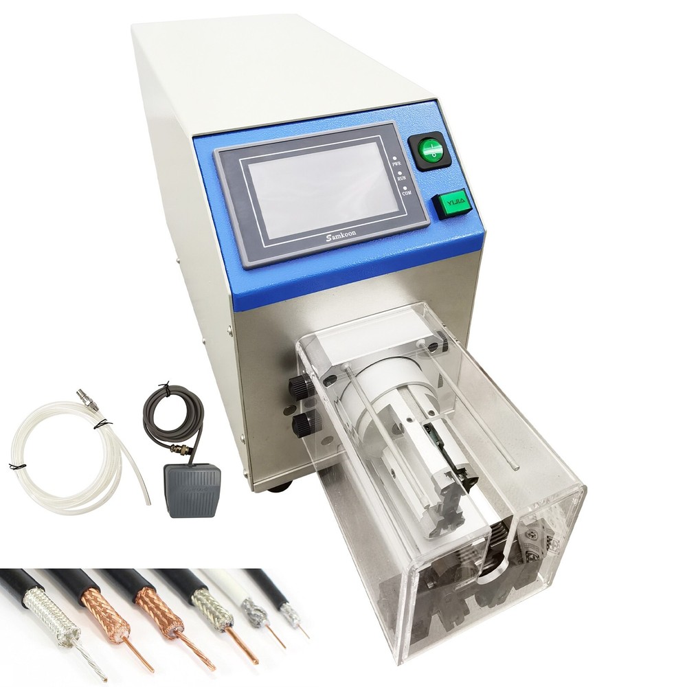Multi-layer Rotary Coaxial Wire Stripping Machine Cable Stripper W/ Touch Screen