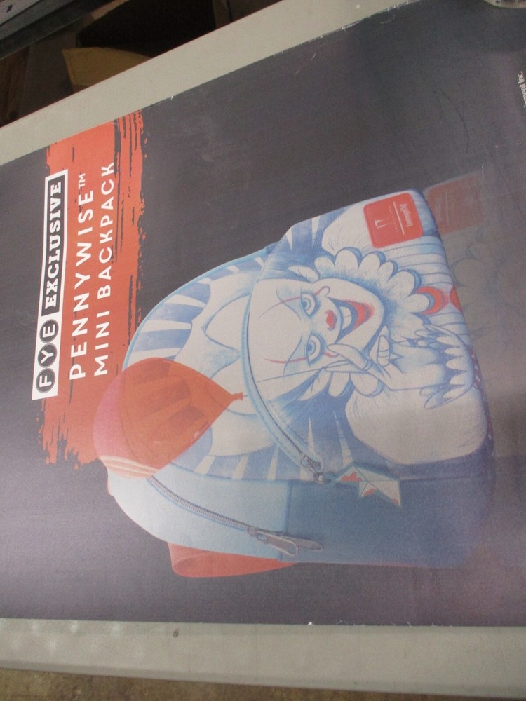 Stephen King's It Chapter Two Pennywise Mini Backpack Store Plastic Poster Displ