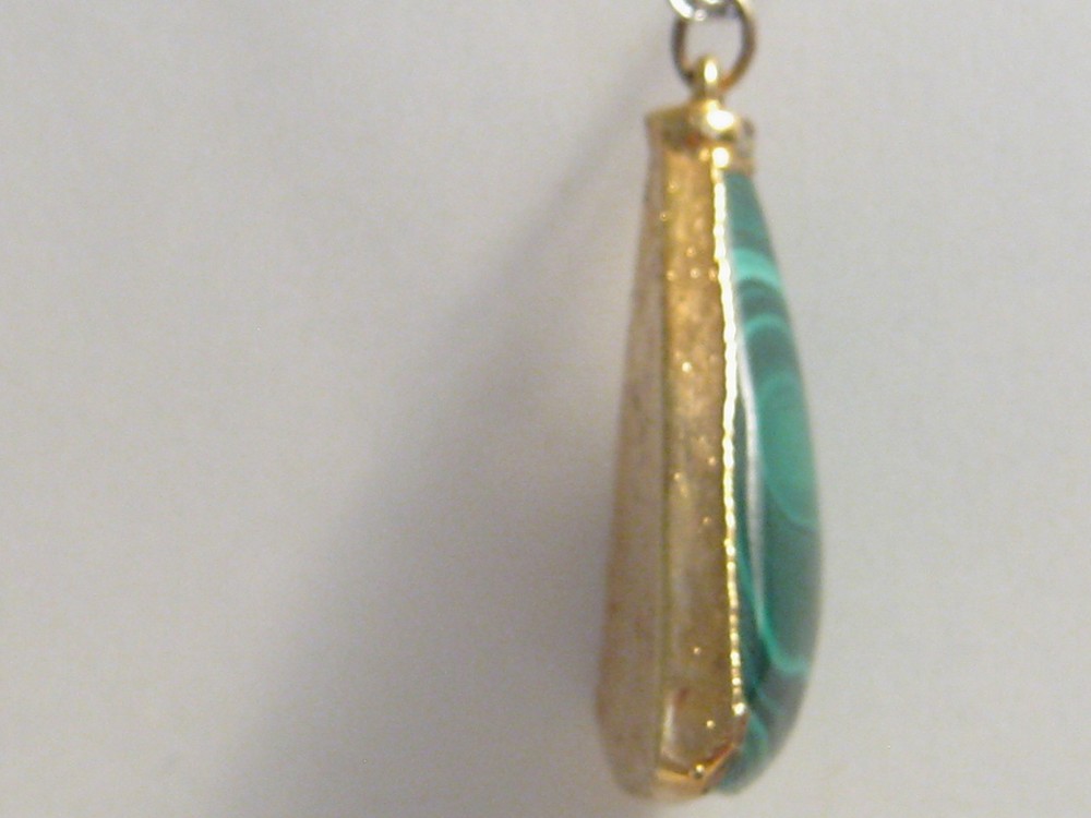 Malachite Free Form Pendant M411