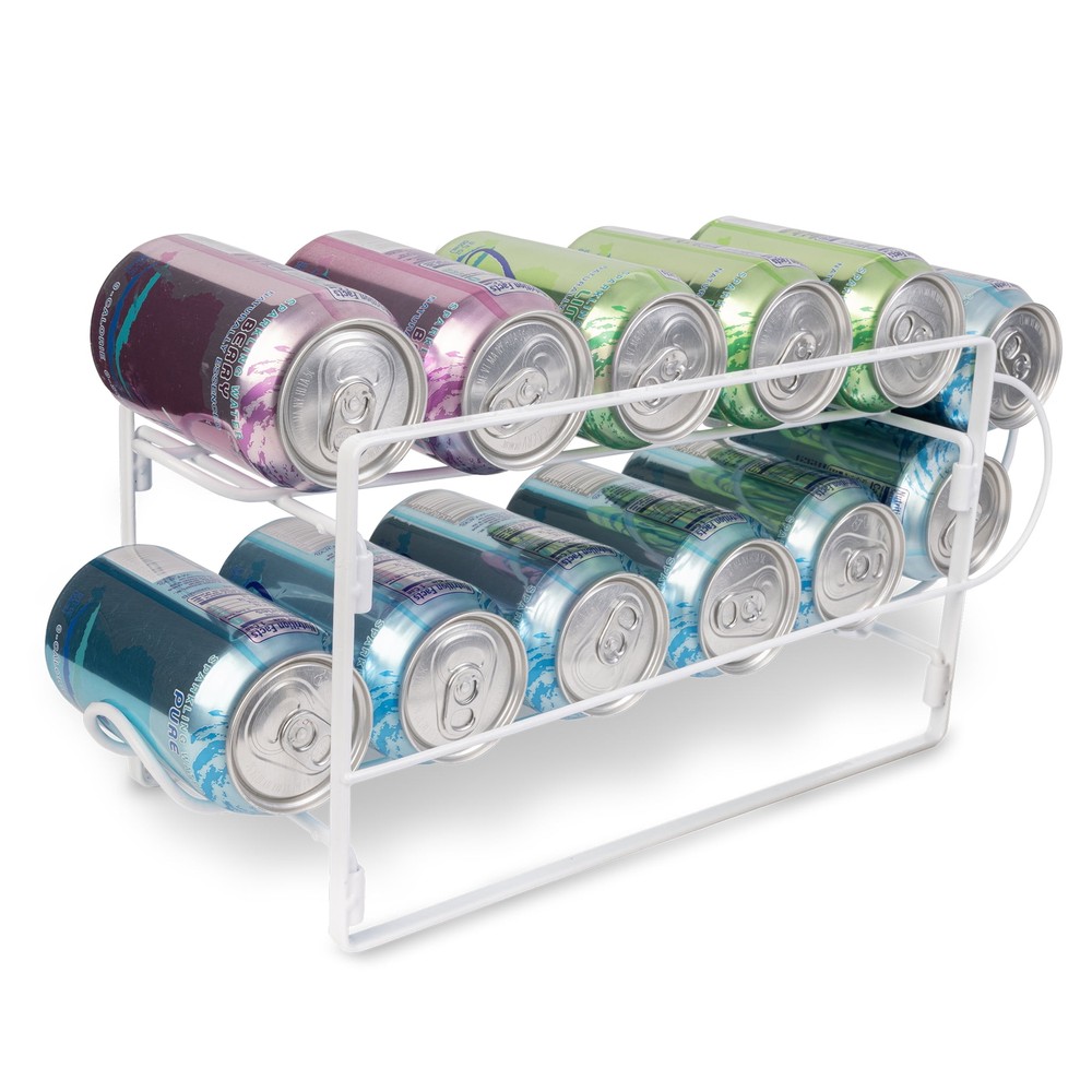 2-Tier Beverage Dispenser, White