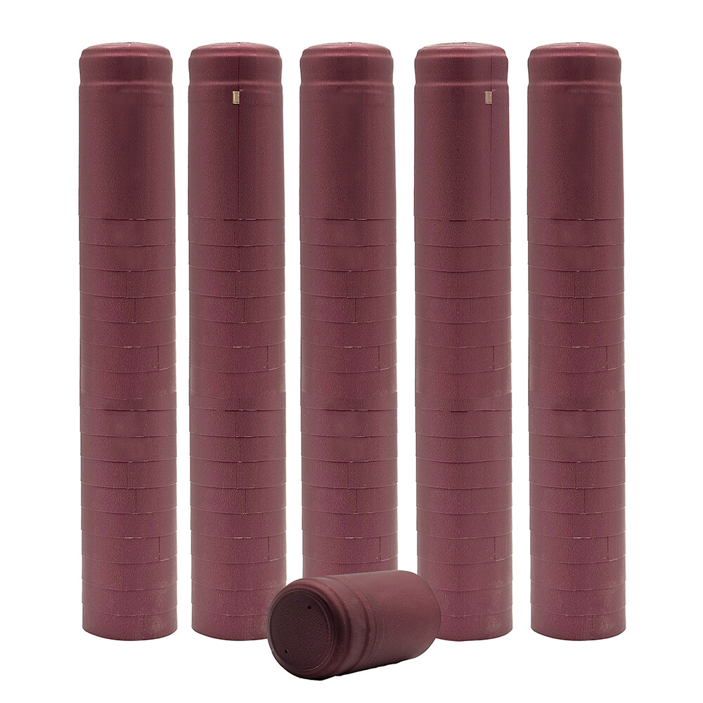 Burgundy PVC Wine Shrink Capsules 30 count