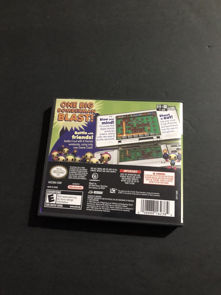 bomberman ds nintendo ds case only
