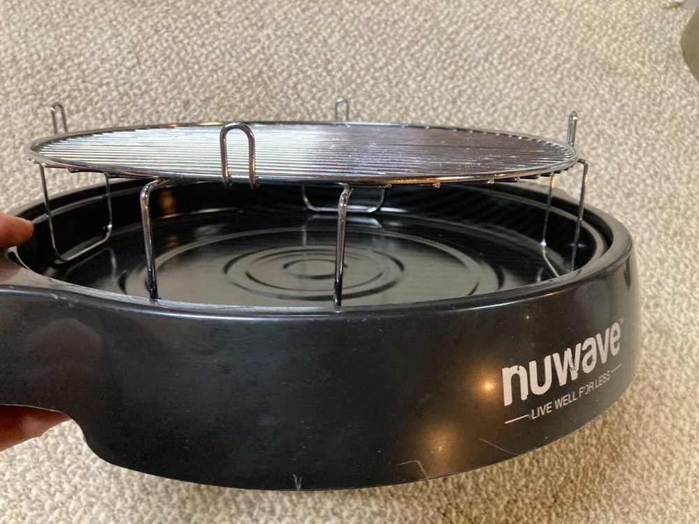 Nuwave Pro Plus 20361 1nfrared Oven Replacement Black Base & Drip Tray & Grate