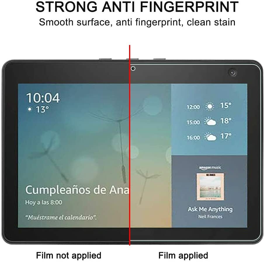 2PCS Glass Screen Protector for Amazon Echo Show 10 10.1"inch (3rd Generation)