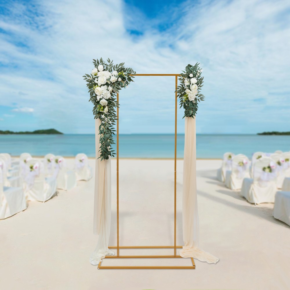 Metal Wedding Decoration Party Backdrop Stand Balloon Flower Rectangular Frame