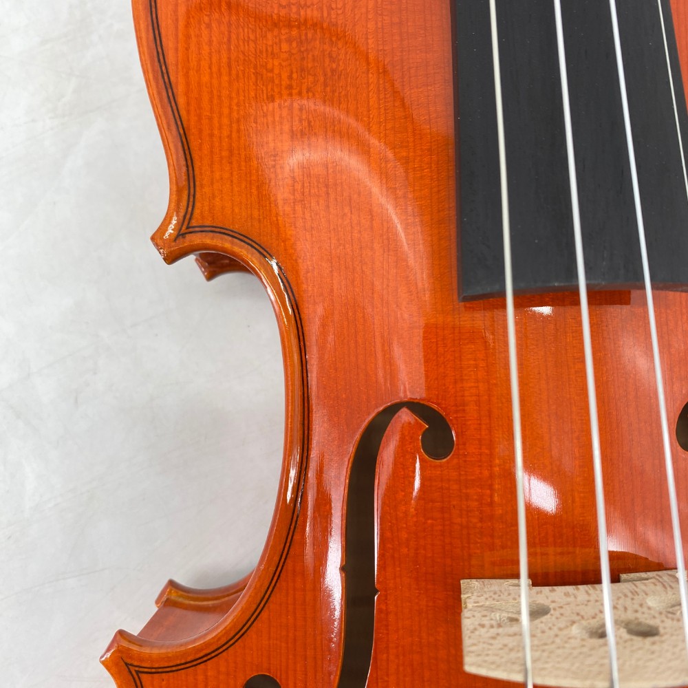 Handcrafted 4/4Violin Solid One-Piece Back Flamed Maple 30yr Spruce Complete Set