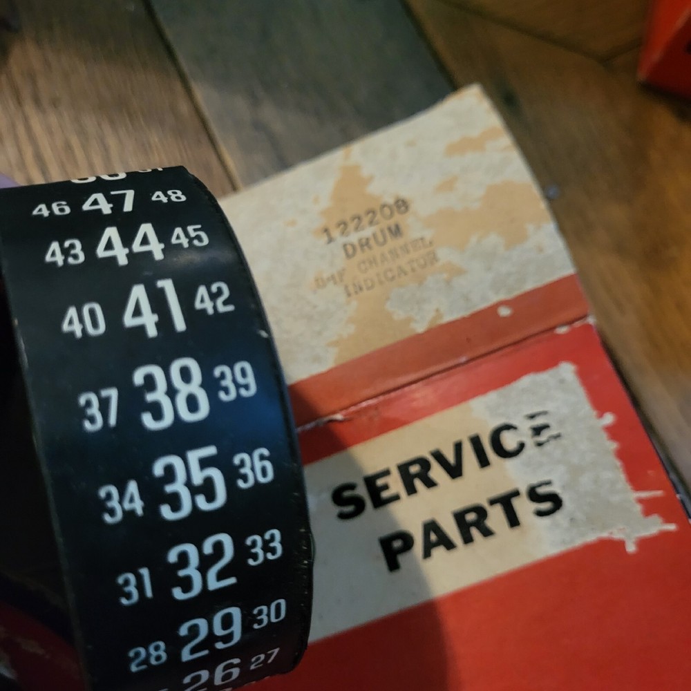 RCA 122208 DRUM UHF CHANNEL INDICATOR