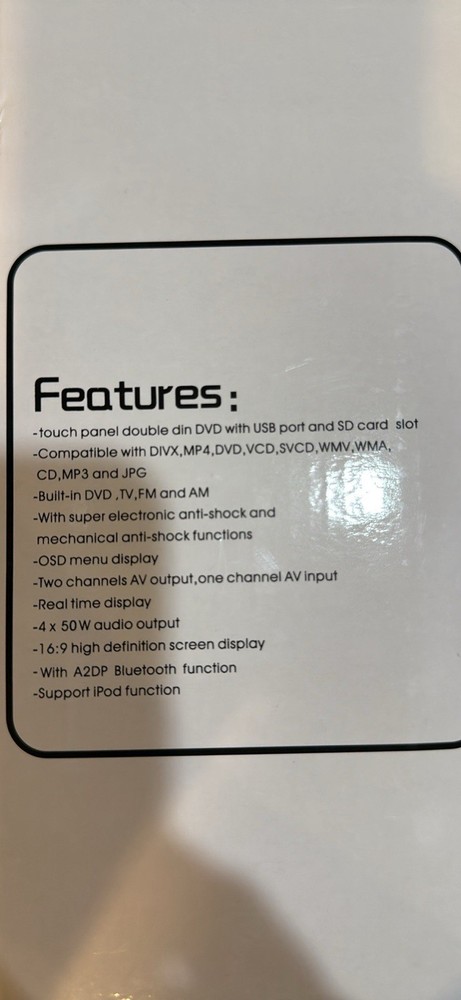 Car System Entertainment System LCD Touch Screen  with Cd DVD Capabilities .