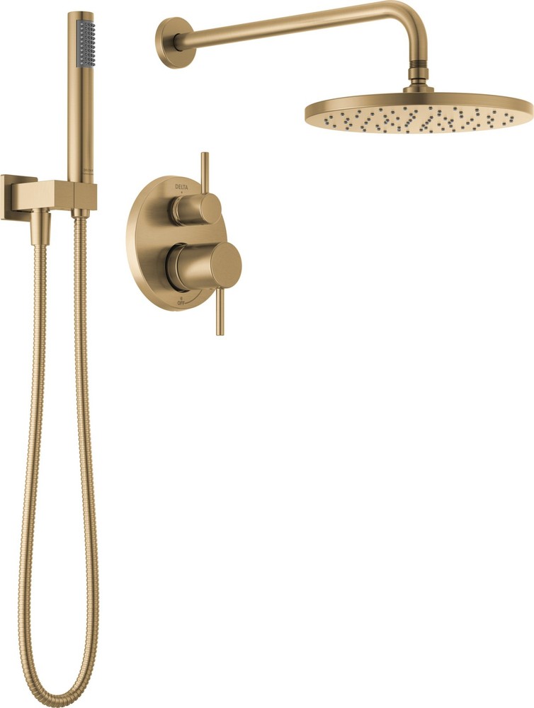 Delta 342702 Modern Round Non Shared Function Shower System - Bronze