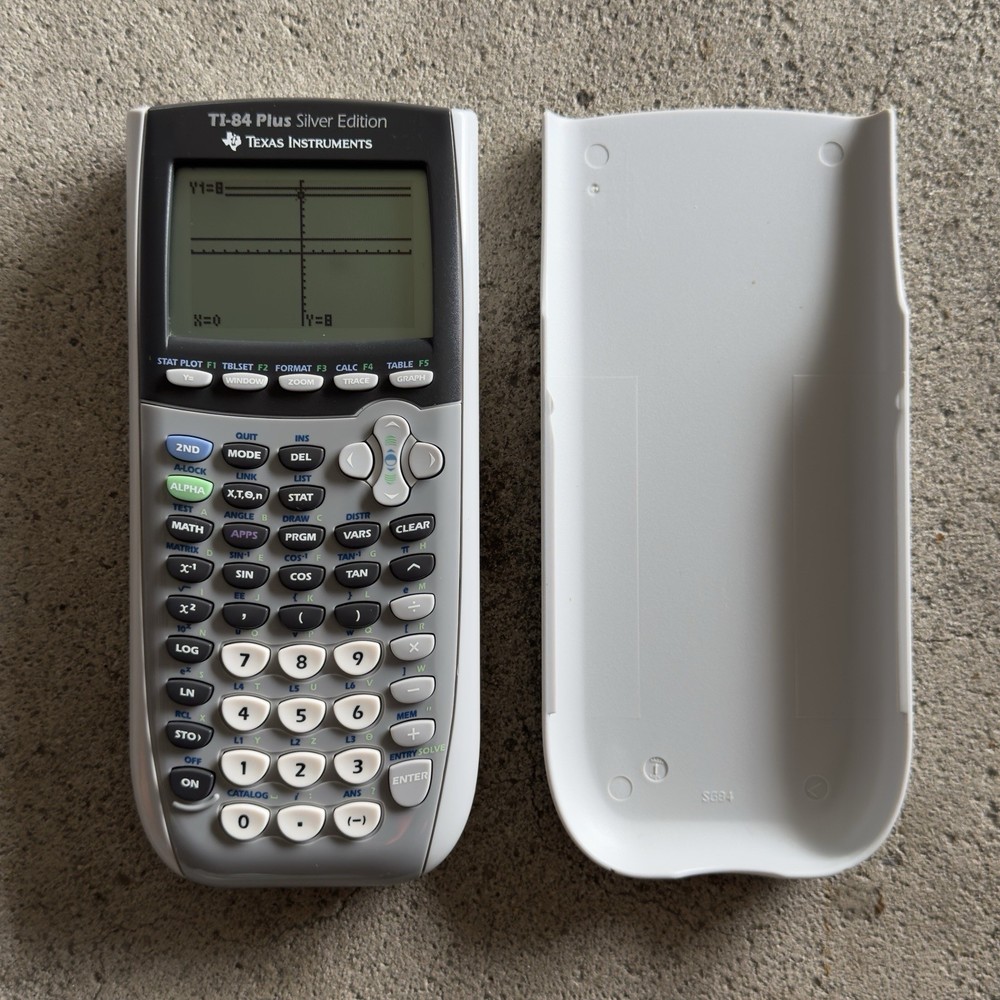 Texas Instruments TI-84 Plus Silver Edition Graphing Calculator Silver TESTED