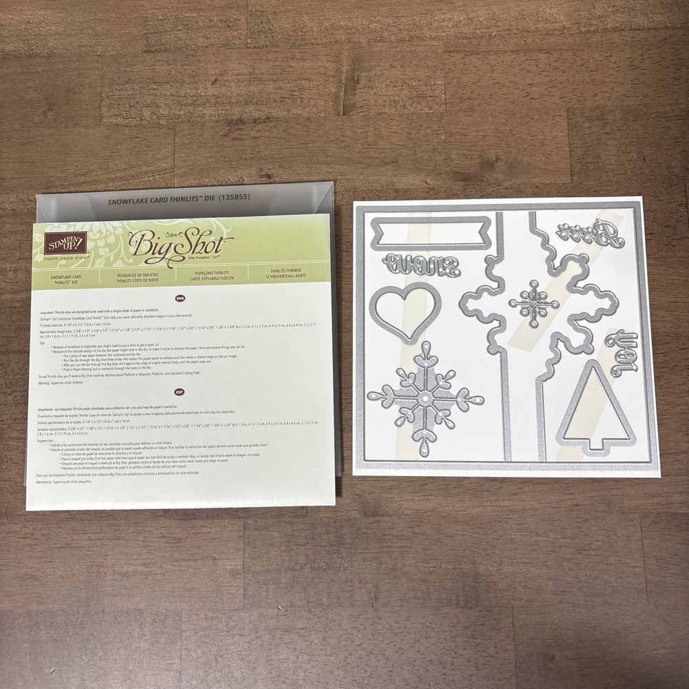 Stampin’ Up! Snowflake Card Thinlits Dies #135855