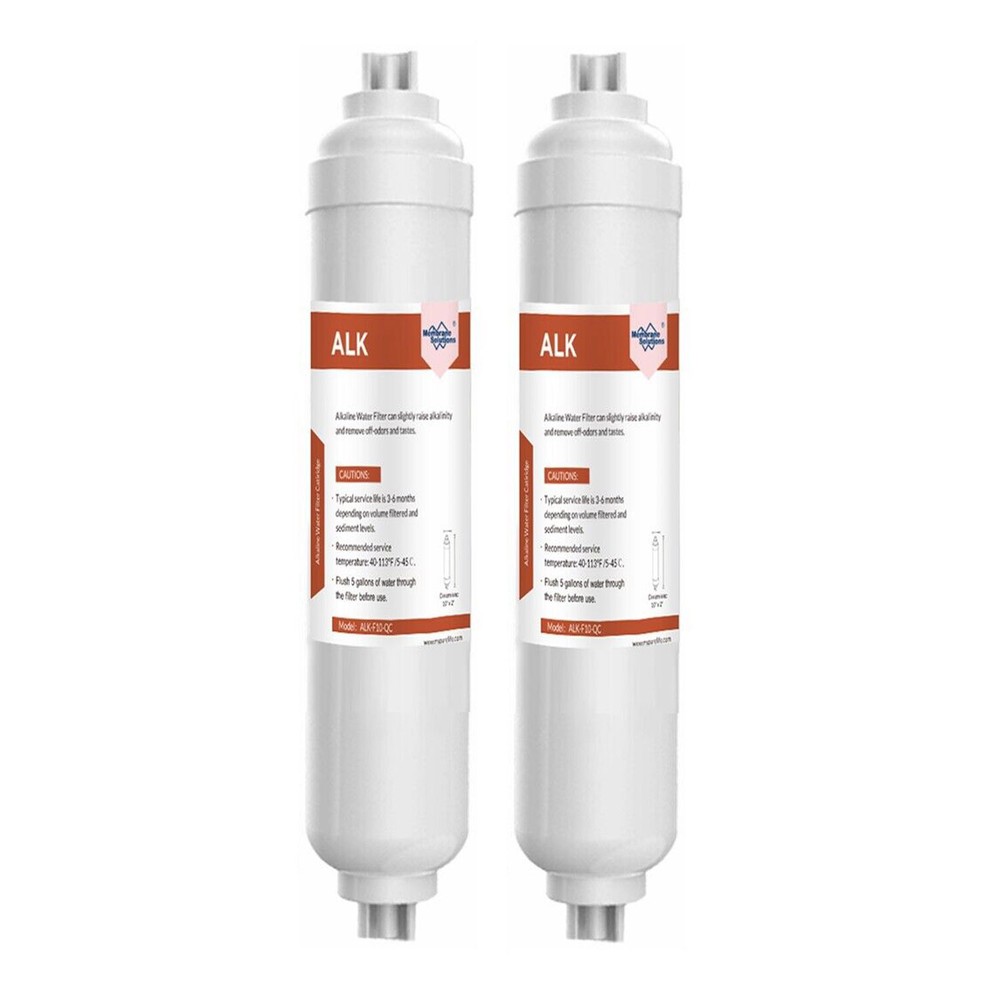 Alkaline Filter - Mineral Water Filter Replacement -  pH+ Inline Filter - 2 Pack
