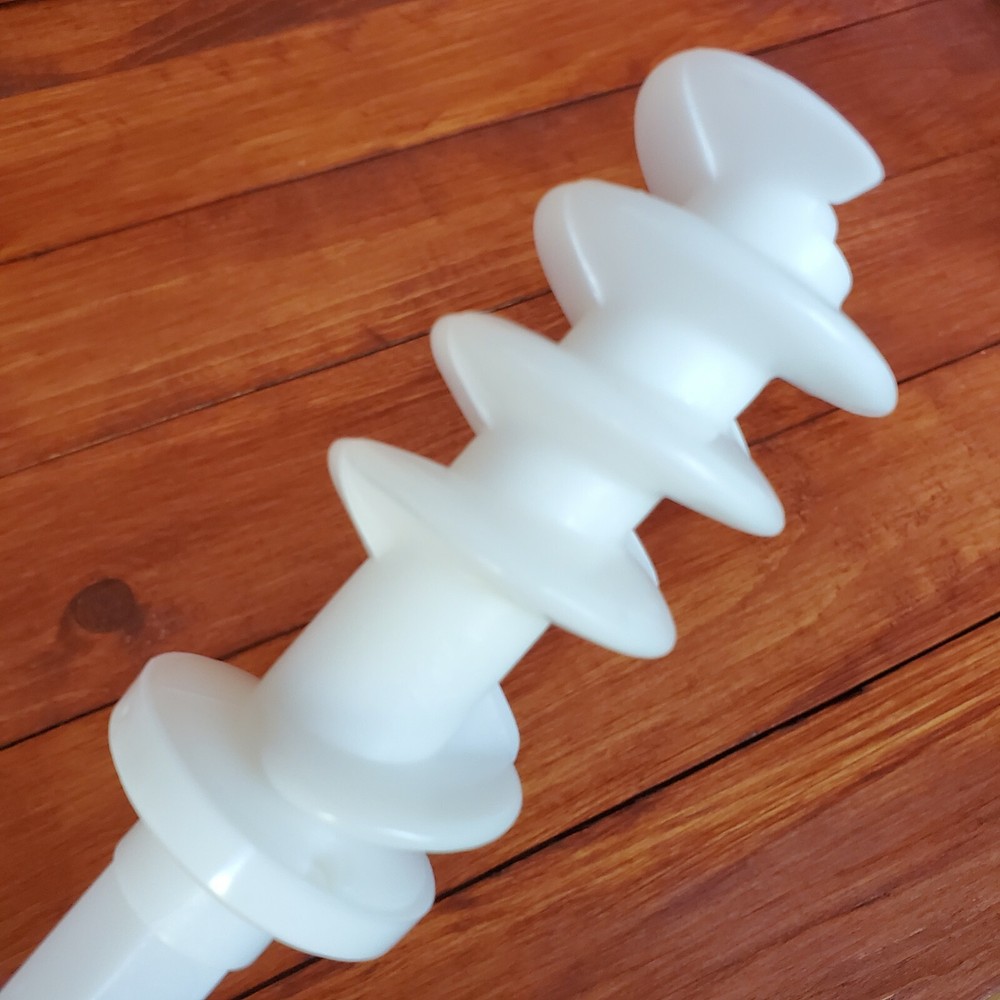 P400 Popeil Auger Stem Pasta Maker White Replacement Part