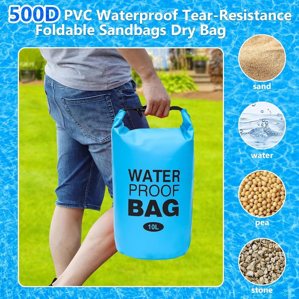 2-Pack Pool Step Weights 10L Heavy-Duty Pool Ladder Weights for Above-Ground ...