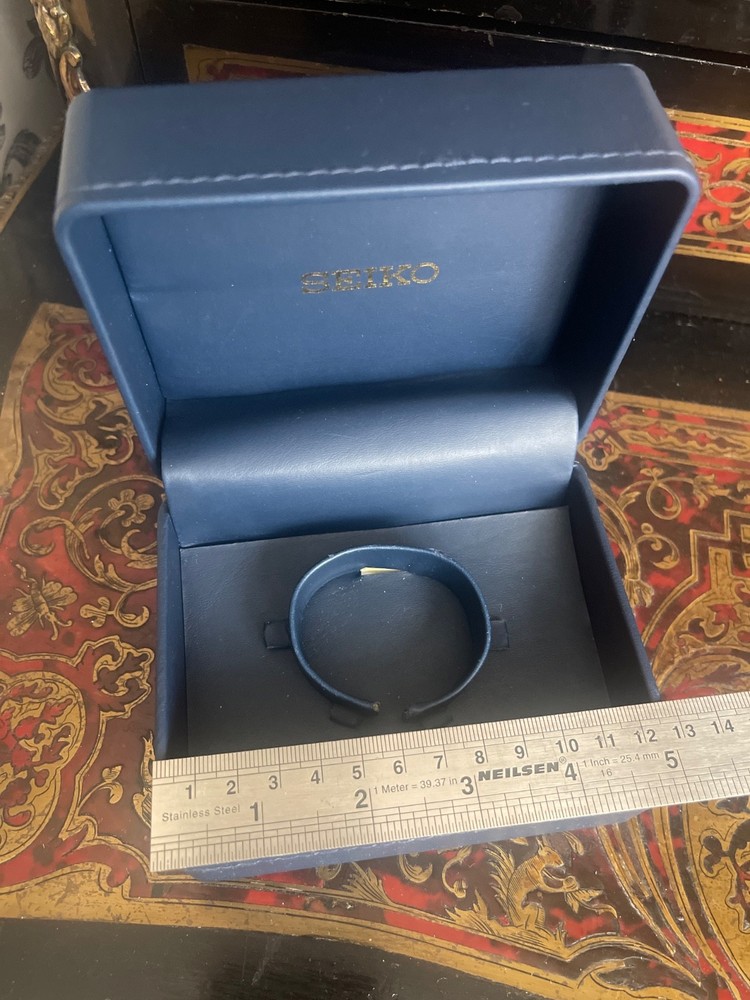 Seiko Empty Presentation Blue Leatherette Watch Box