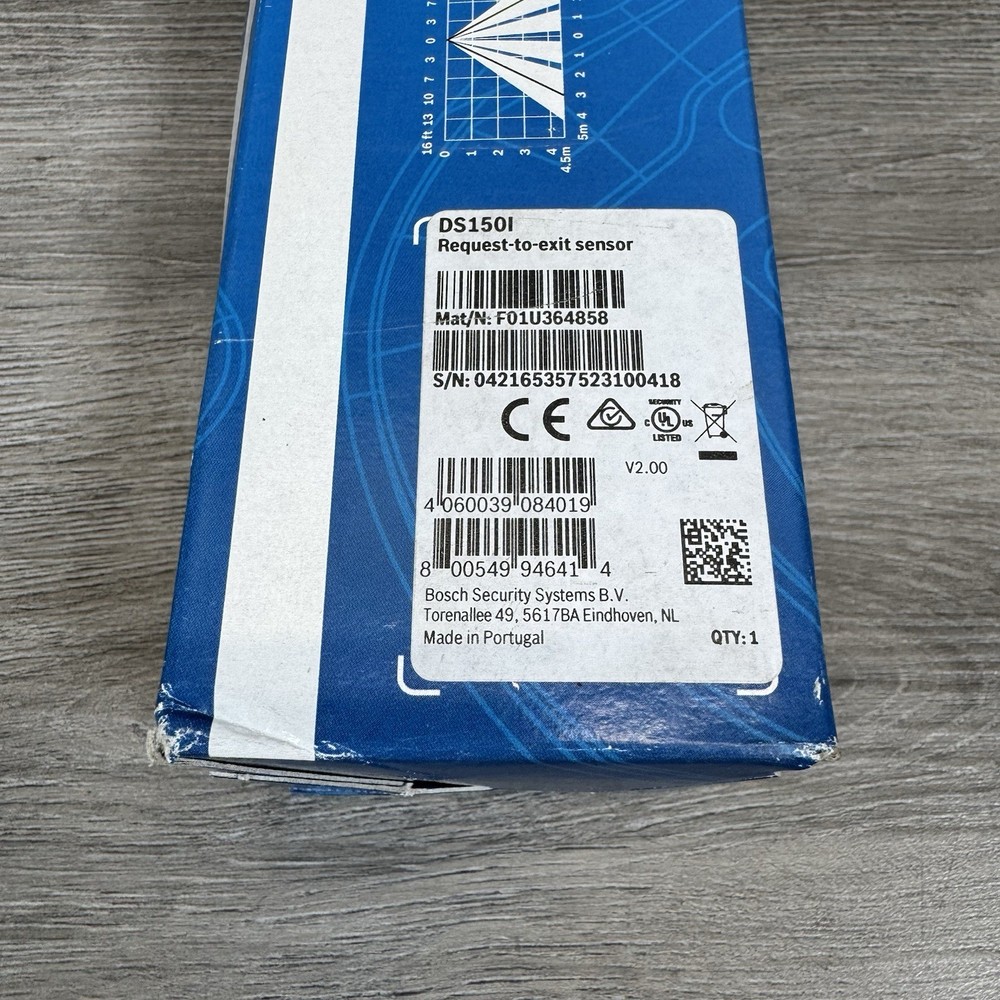 Bosch "Request to Exit" Passive IR Motion Detector - Catalog # DS150i