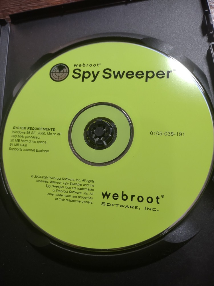 Webroot Software Spy Sweeper 3.0 (with code)
