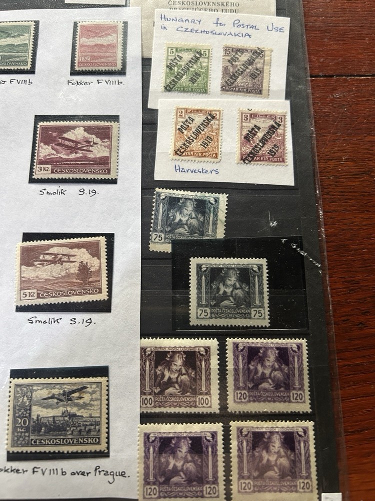 Czechoslovakia - unchecked Selection - Mint - Stock cards - useful noted.