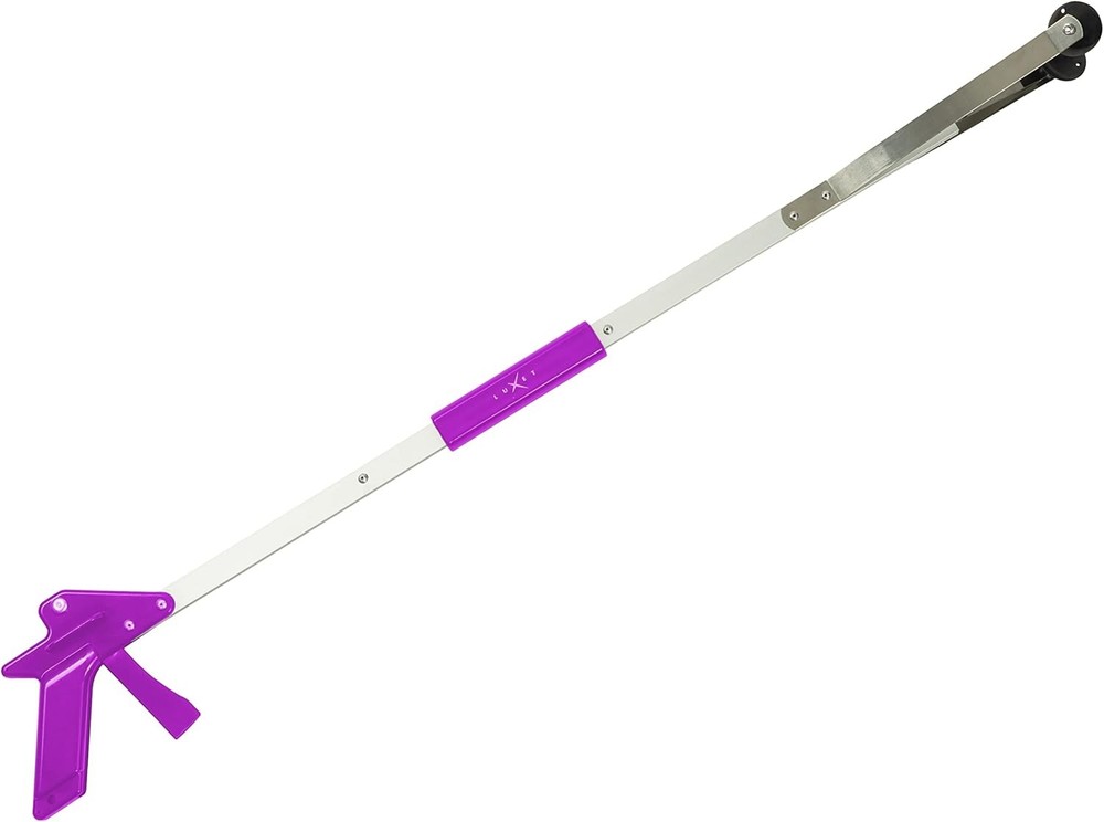 32" Suction Cup Grabber Tool Foldable Gripper Pink