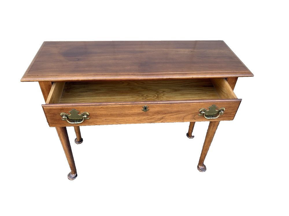 67081 STATTON Solid Cherry Console Sofa Table Stand with Drawer