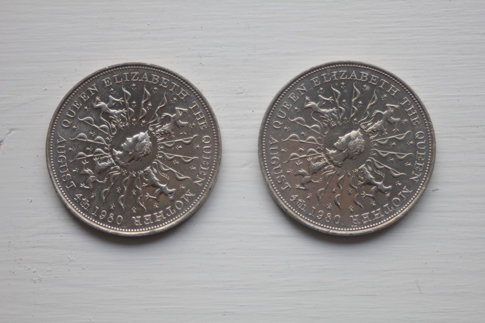 Queen Elizabeth commemorative crowns plus others