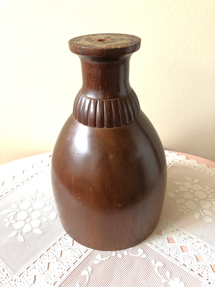 Vintage Salvage Architectural Solid Wood Pedestal Base Stand Riser