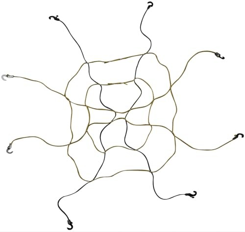 6141 Zip Net Adjustable Cargo Net, Black/Yellow