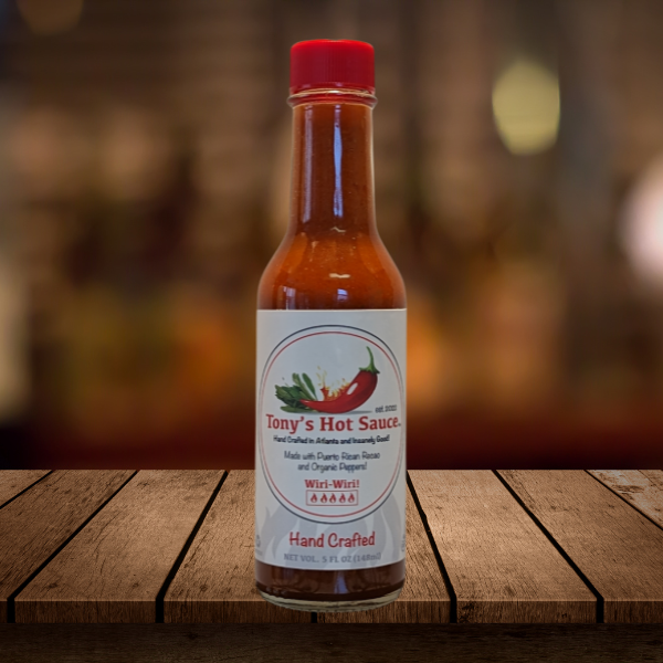 Tony's Handcrafted Hot Sauce-Ghost Pepper