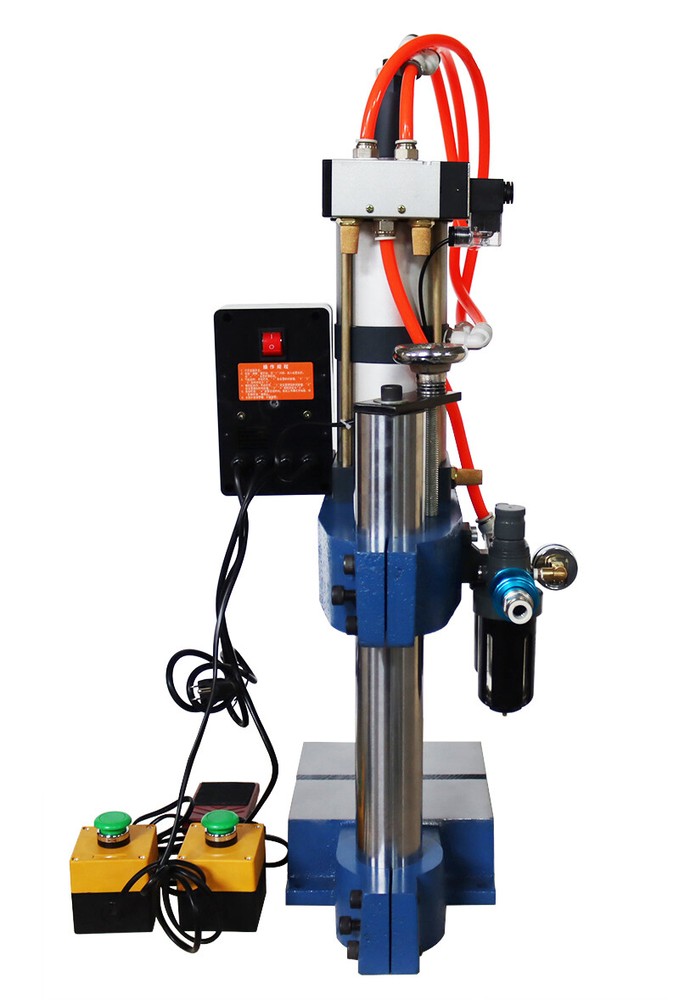 2205Lbs Pneumatic Punch Machine for Electronics with Foot Switch&Controller 110V