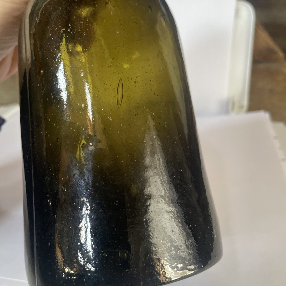 ANTIQUE Crude UTILITY BOTTLE Bubbles Throughout Bottle