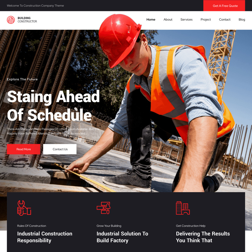 Building Constructor Website Design with Free VPS Web Hosting and Installation