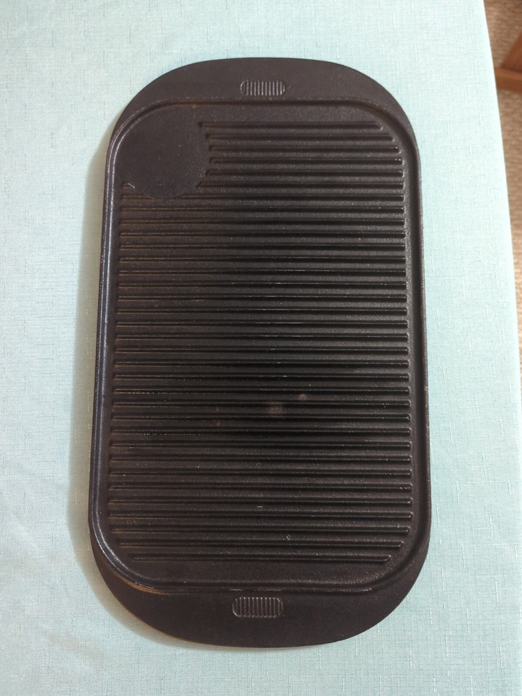Reversible Cast Iron Pro Grid & Smooth Griddle Grill 19" X 10"