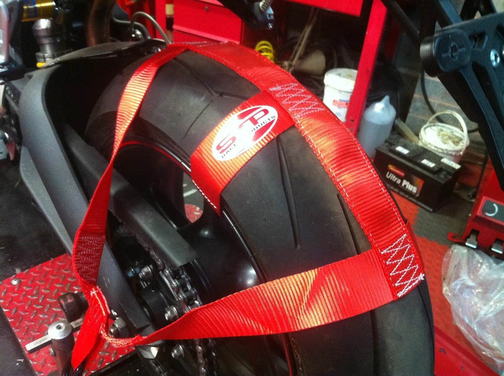 Trackbike Transport Tie Down Wheel Strap Polyester webbing Strap RED BSB
