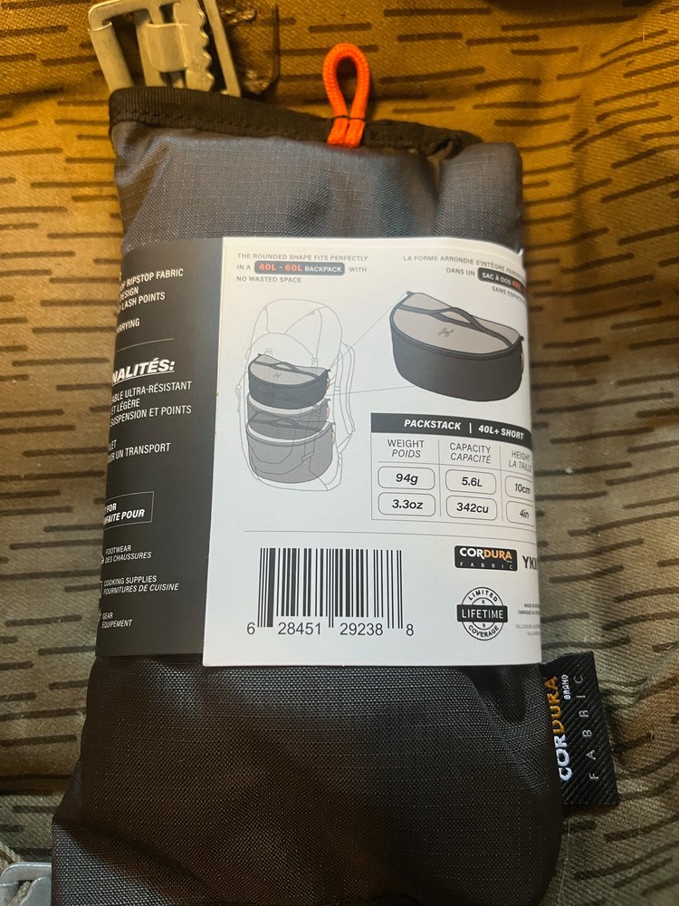 Hillsound Packstack Ruck Organizer 40L Short Black